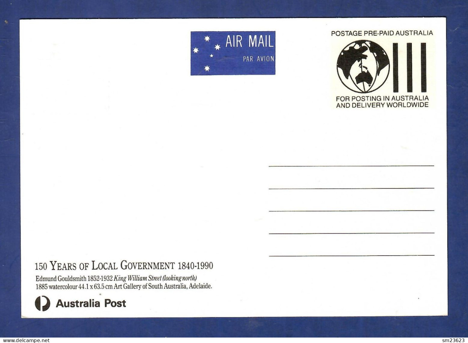 Australien 1990  Mi.Nr. 1229 , 150  Years Of Local Government - Maximum Card - First Day 31 October 1990 - Maximum Cards