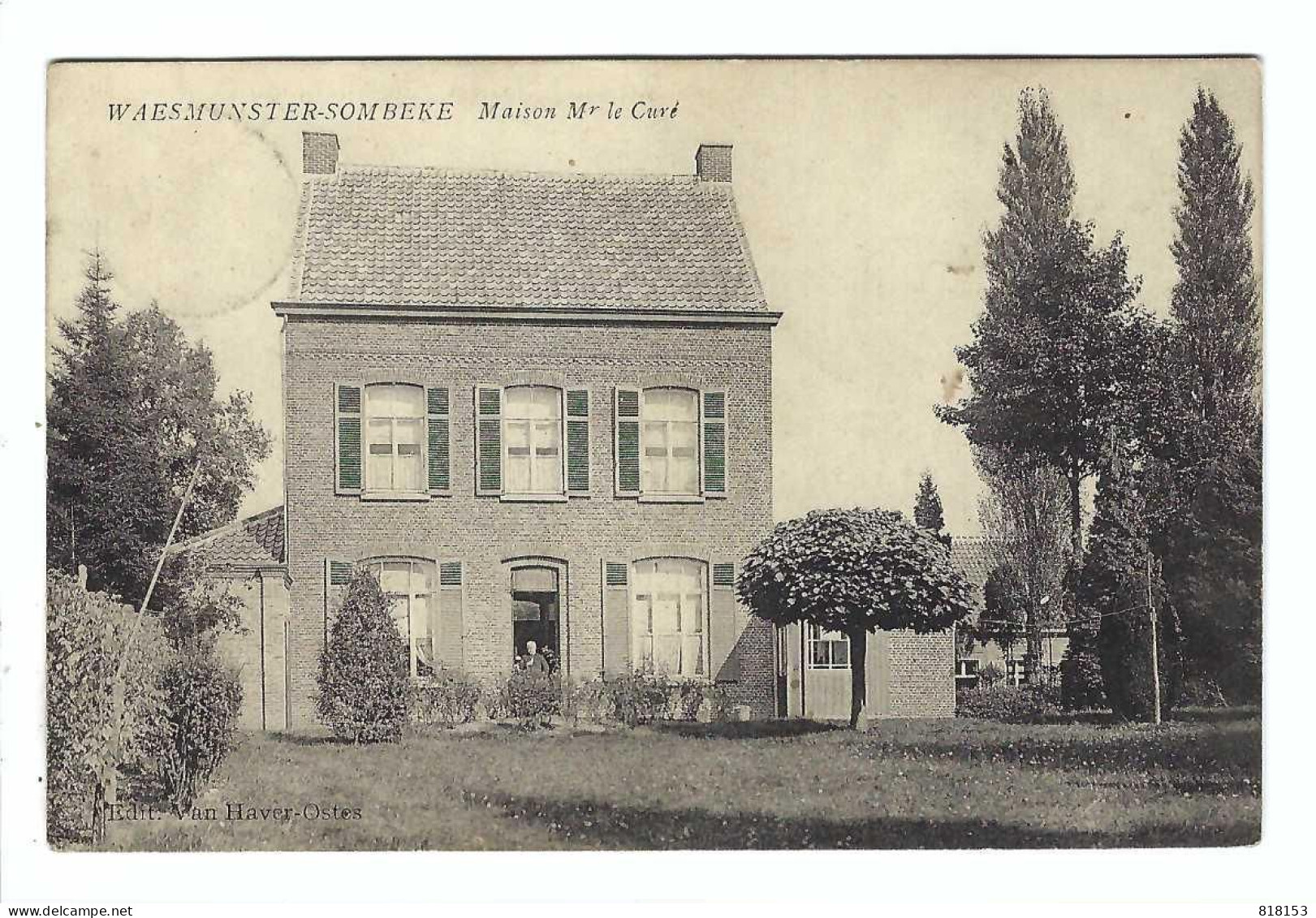 Waasmunster WAESMUNSTER - SOMBEKE   Maison Mr Le Curé 1908 - Waasmunster