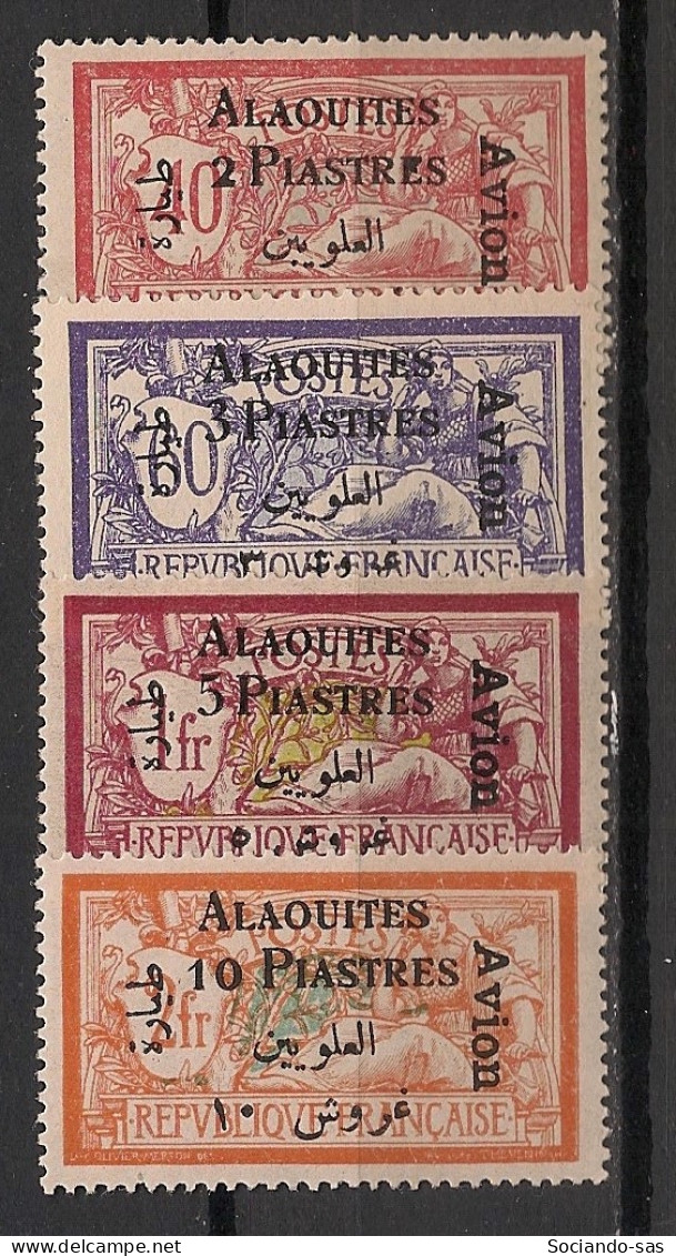 ALAOUITES - 1925 - Poste Aérienne PA N°YT. 1 à 4 - Série Complète - Neuf * / MH VF - Neufs