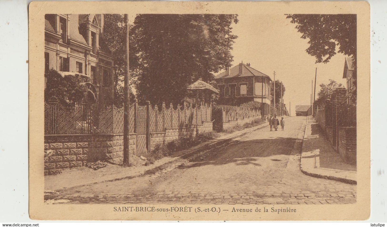 Saint-Brice'sous'Foret  95  Carte Non Timbrée Circulée  Avenue Morére  Avenue De La Sapinière  Animée - Saint-Brice-sous-Forêt