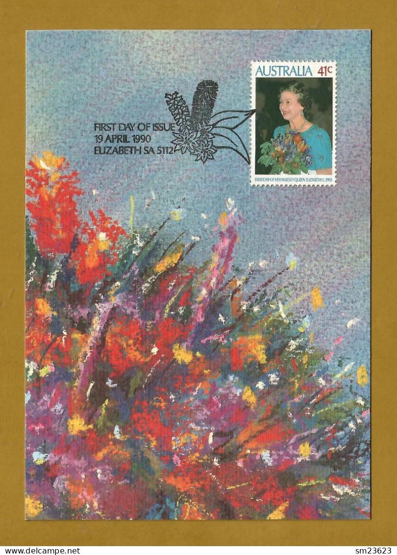 Australien  1990  Mi.Nr. 1202 , Queen's 64. Birthday -  Maximum Card - First Day  19 April 1990 - Maximumkarten (MC)