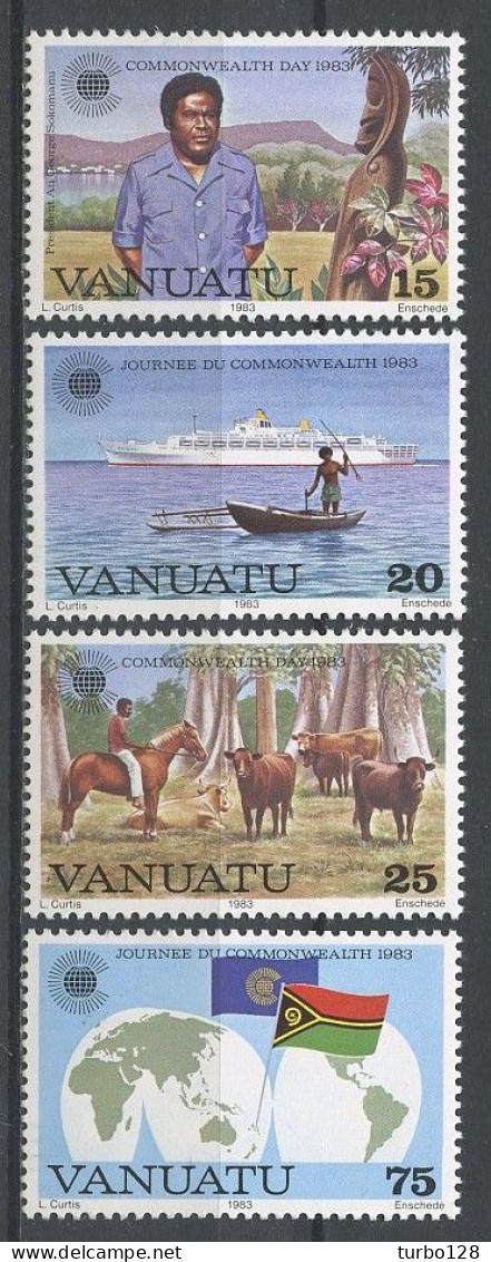 VANUATU 1983  N° 672/675 ** Neufs MNH Superbes C 5.30 €  (Commonwealth. Bateaux, Animaux. Boats Ships Ani - Vanuatu (1980-...)