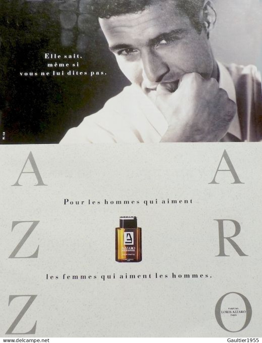 Publicité Papier - Advertising Paper - Azzaro - Advertisings (gazettes)