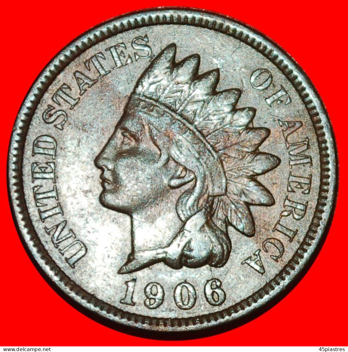 * INDIAN HEAD (1864-1909): USA  1 CENT 1906! · LOW START · NO RESERVE! - 1859-1909: Indian Head