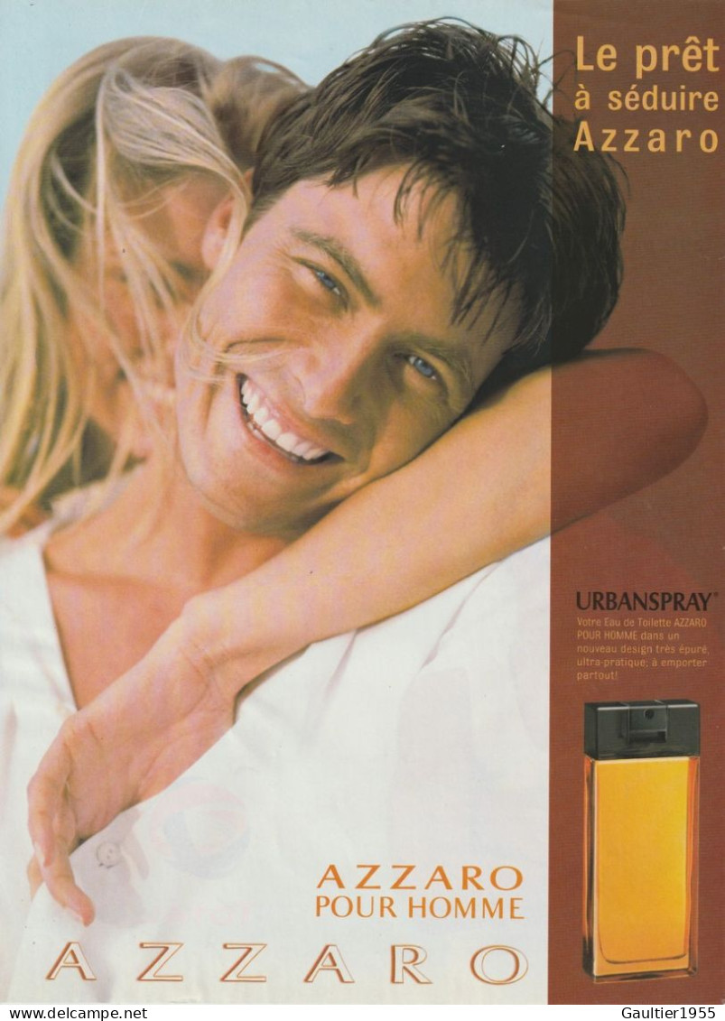 Publicité Papier - Advertising Paper - Azzaro - Advertisings (gazettes)