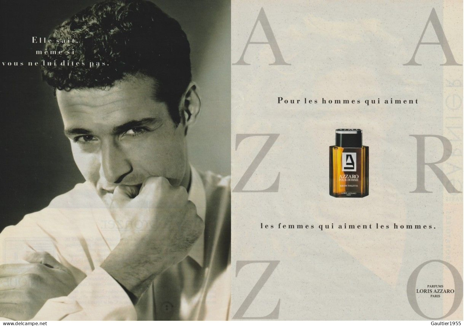 Publicité Papier - Advertising Paper - Azzaro 2 Pages - Publicités Parfum (journaux)