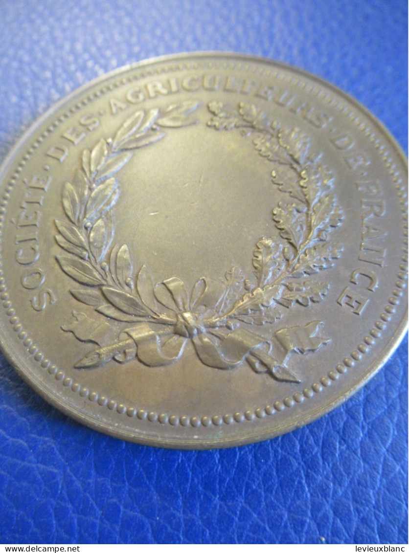 Médaille De Table/ Société Des Agriculteurs De France/ Graveur  C Trotin / Non Attribuée/avec écrin/Fin XIXème    MED483 - Autres & Non Classés