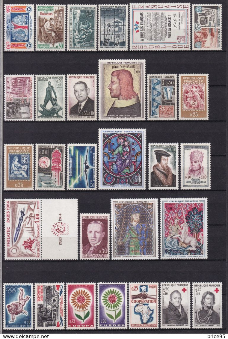 France - Année Complète - YT N° 1404 à 1434 ** - Neuf Sans Charnière - 1964 - 1960-1969