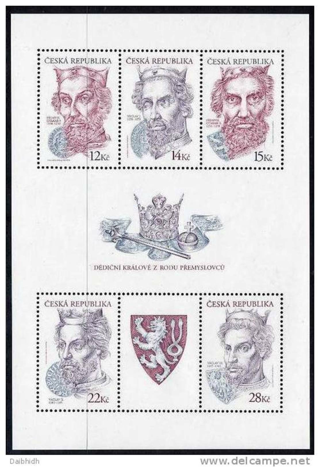 CZECH REPUBLIC 2006 Premyslid Dynasty Block  MNH / **.  Michel Block 24 - Blocks & Sheetlets