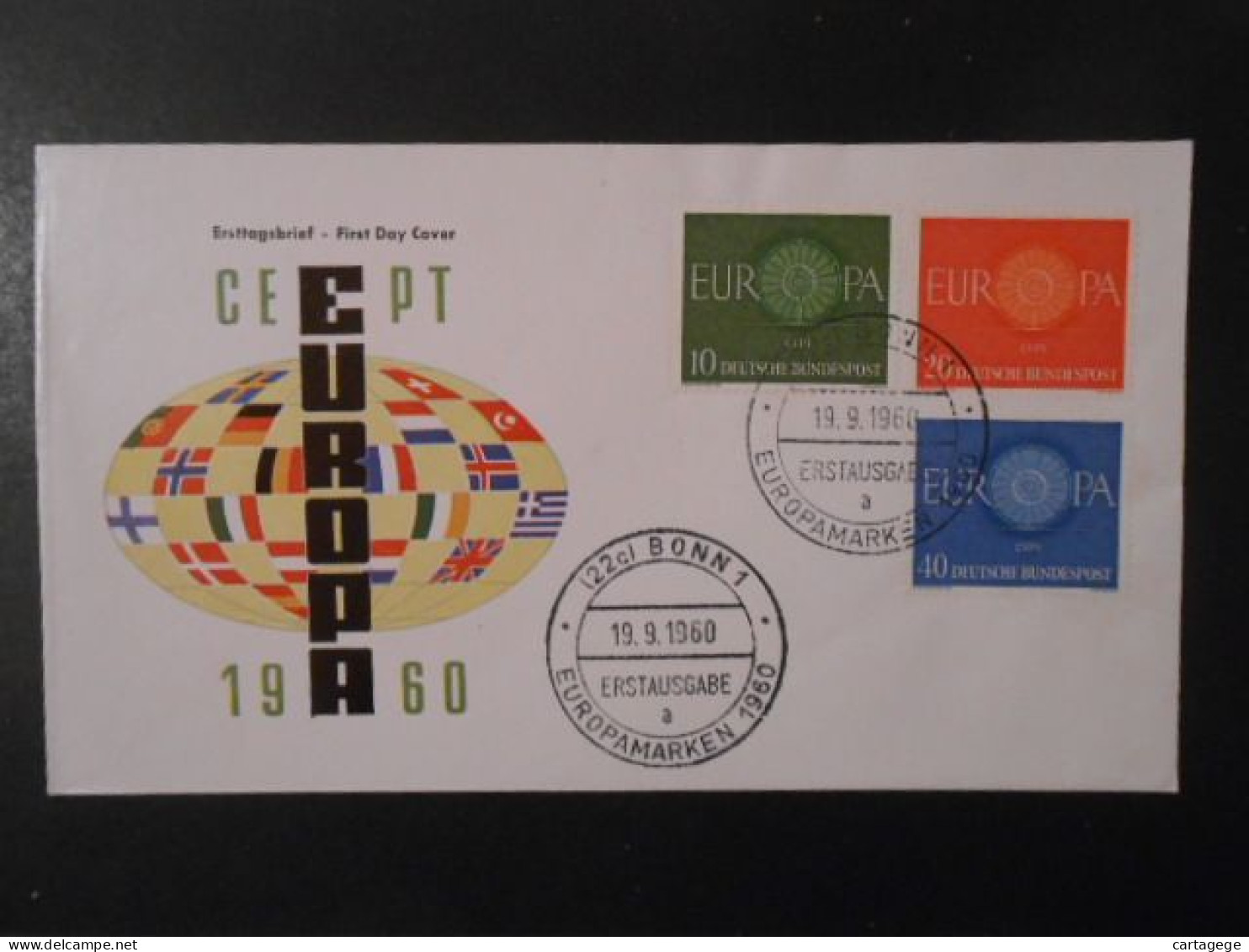 ALLEMAGNE YT FDC 210/212 EUROPA 1960 - 1960