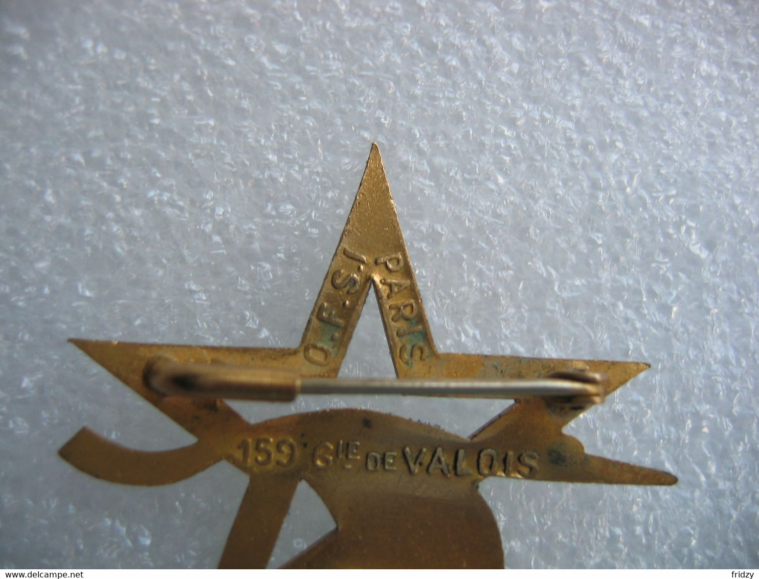 Ancienne Broche, Insigne Militaire Métallique, 159e Compagnie De VALOIS, (devenue La Base Aérienne 705 De Tours.) - Airforce