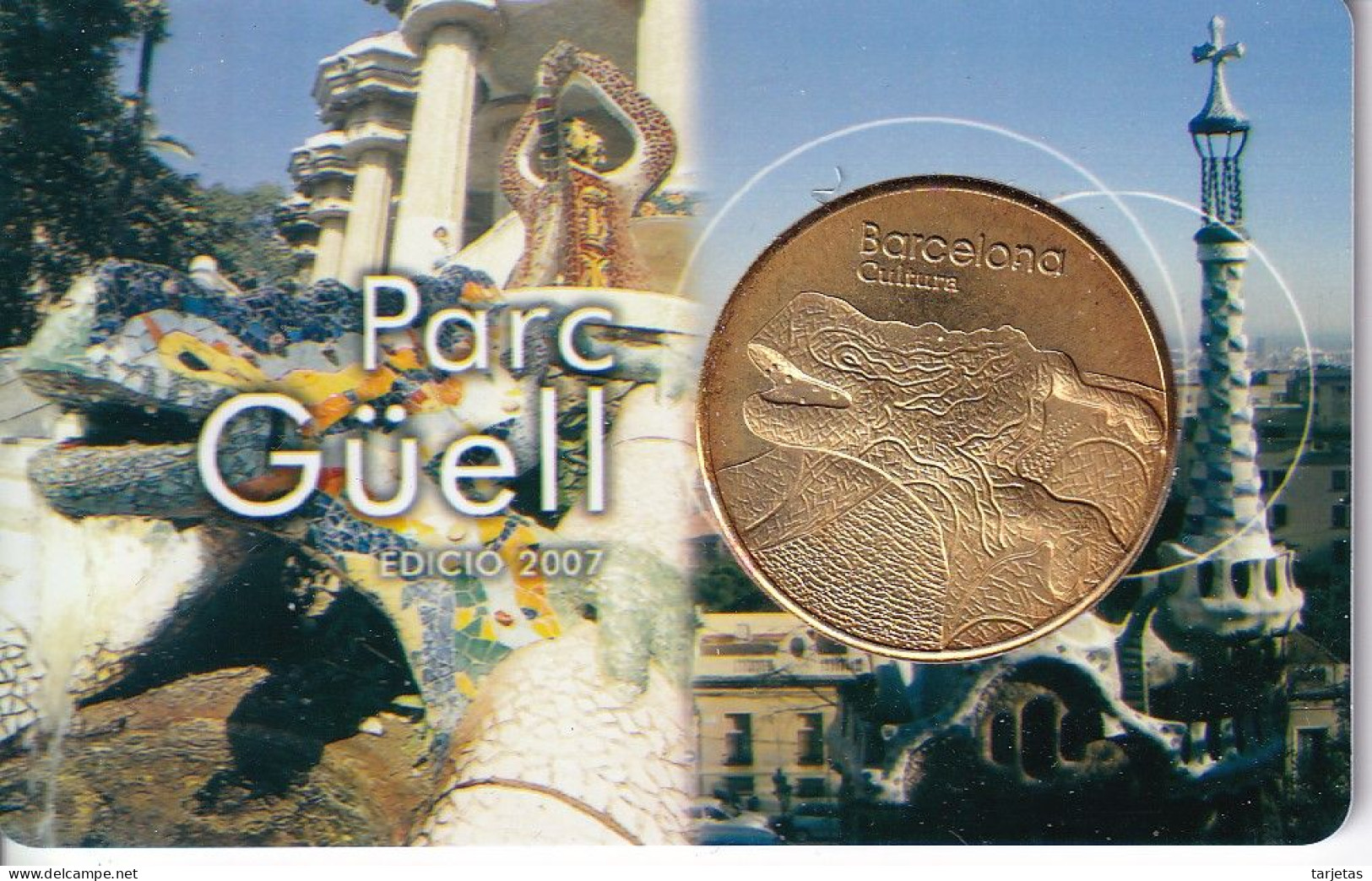 MEDALLA CONMEMORATIVA DEL PARC GUELL DE ANTONIO GAUDI 1900-1914 (MONEDA) - Otros & Sin Clasificación