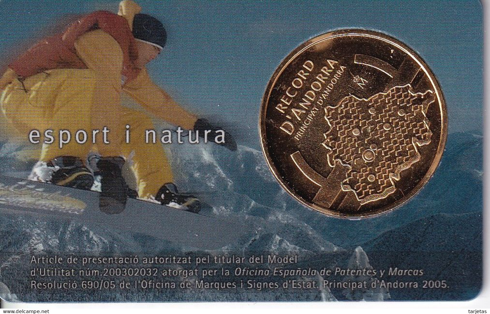 MEDALLA CONMEMORATIVA DE ANDORRA NATURA I ESPORT DE TIRADA 6000 - Autres & Non Classés