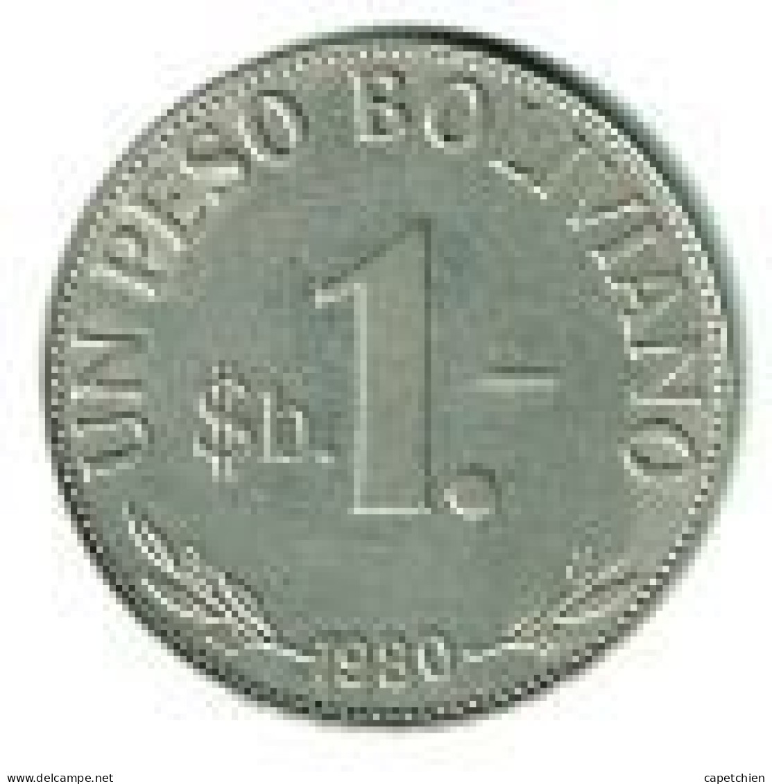 BOLIVIE / 1 PESO BOLIVIANO / 1980 / 5.97 G / 27 Mm / TTB + . - Bolivia