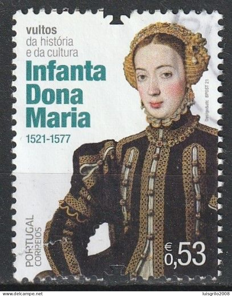 Portugal, 2021 - Vultos Da História, €0,53 -|- Mundifil - 5322 - Used Stamps