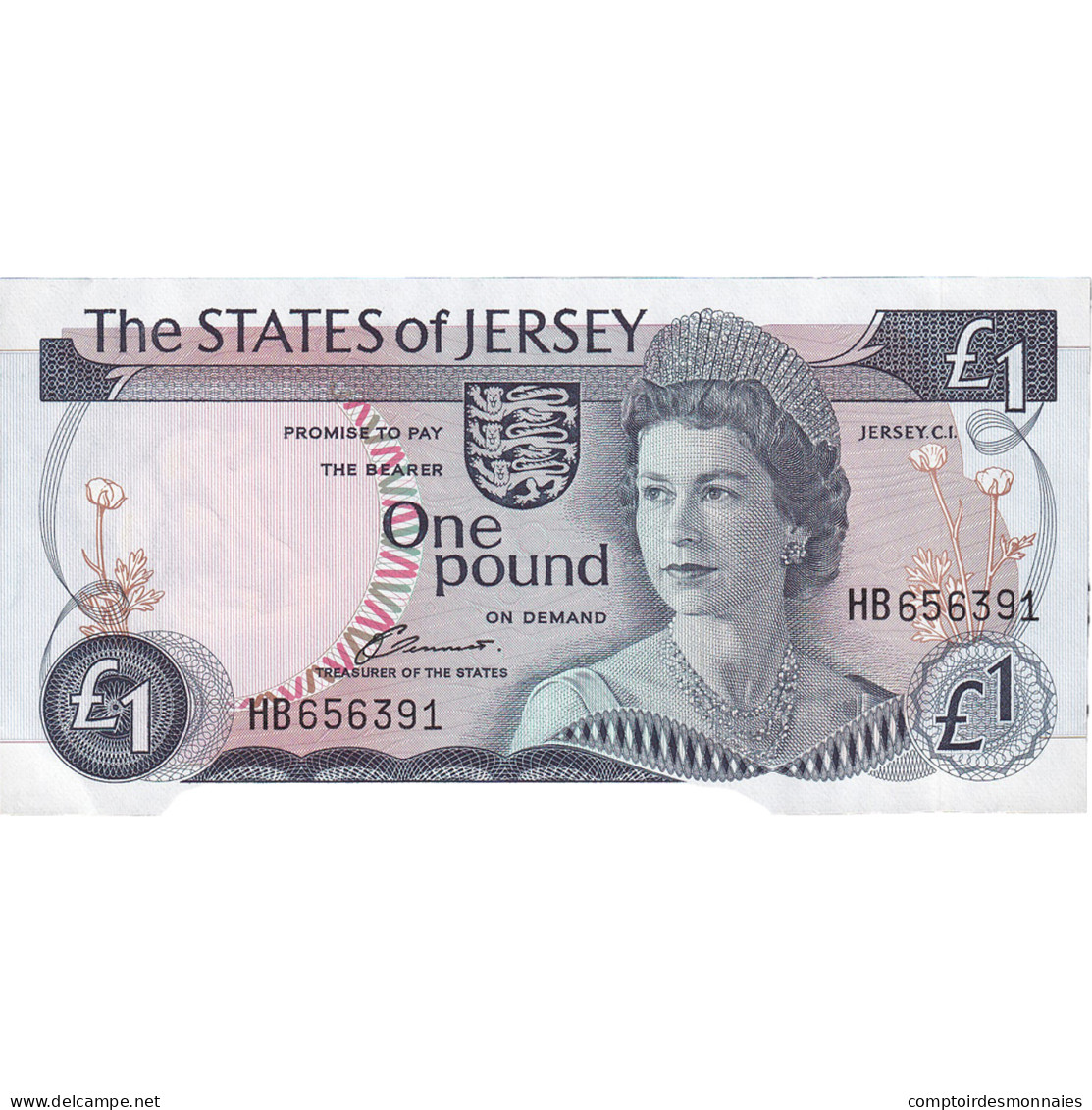 Billet, Jersey, 1 Pound, KM:11a, NEUF - Jersey