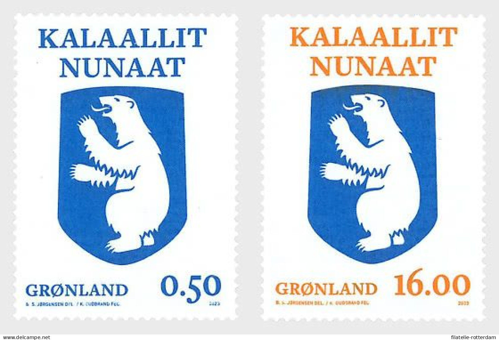 Greenland / Groenland - Postfris / MNH - Complete Set Crests 2023 - Ungebraucht