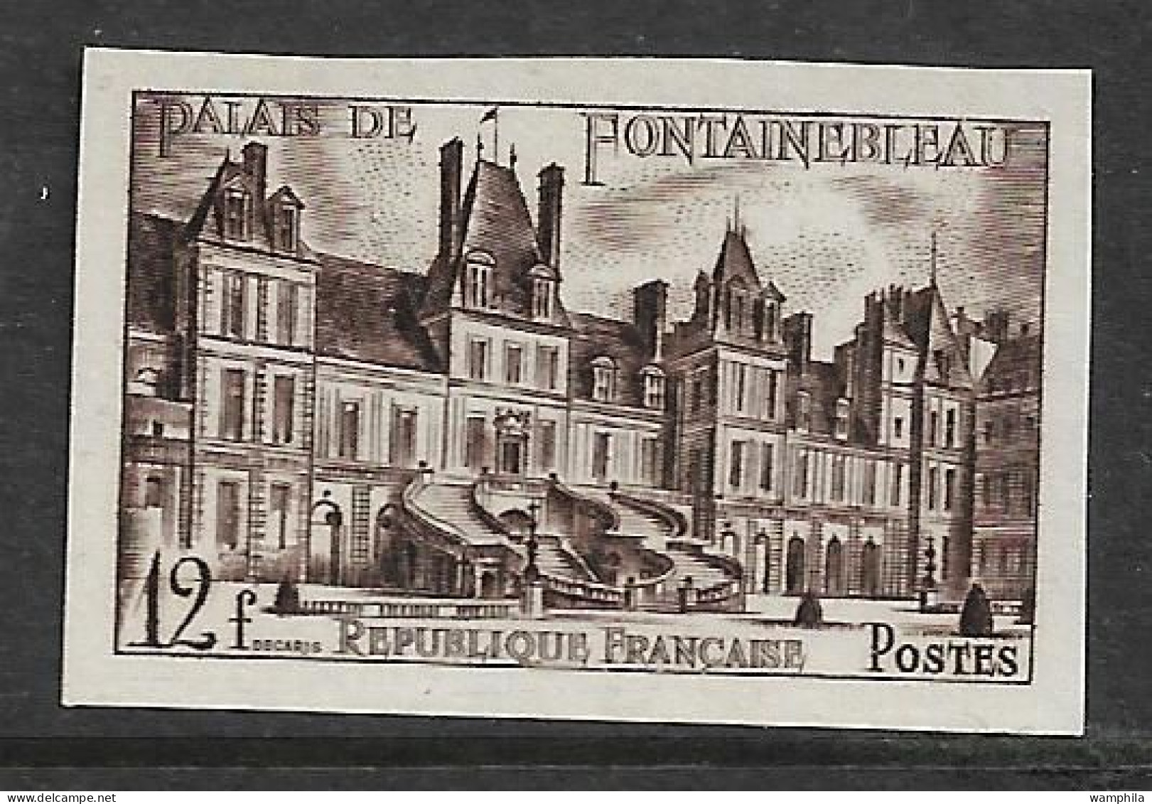 France  N°878**.non Dentelé, Château De Fontainebleau. RARE. - 1951-1960