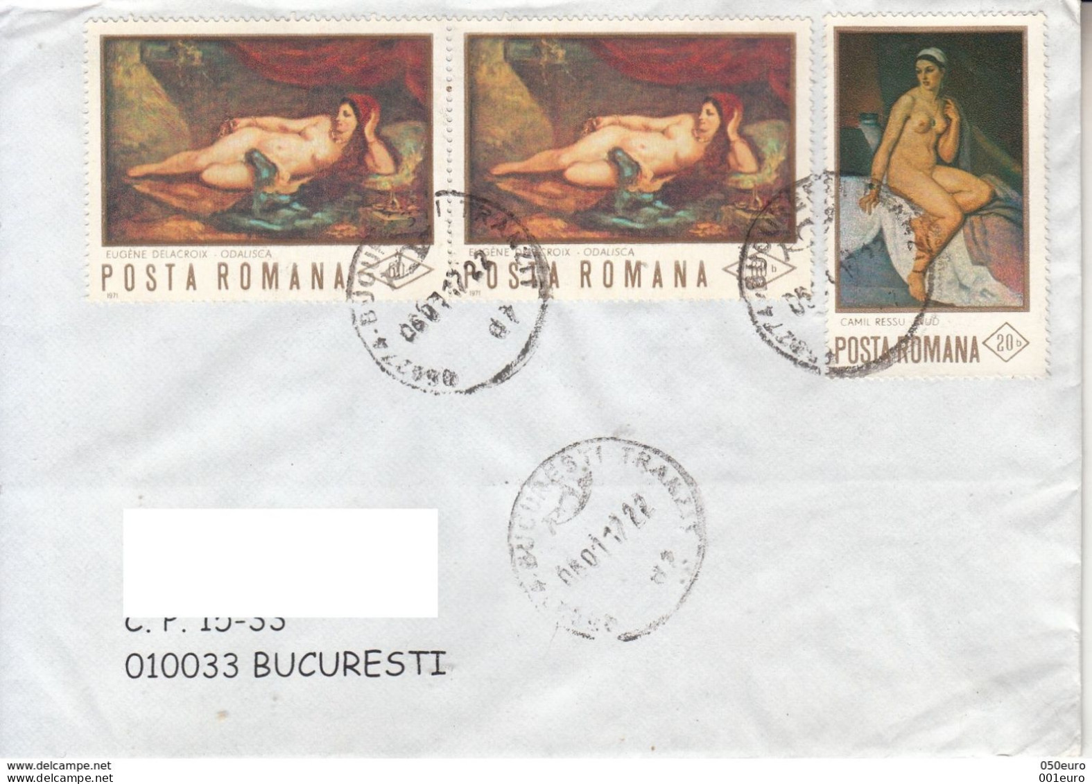 # ROMANIA : Lot Of 4 Covers Circulated As Domestic Letters In Romania #1043364880 - Registered Shipping! - Briefe U. Dokumente