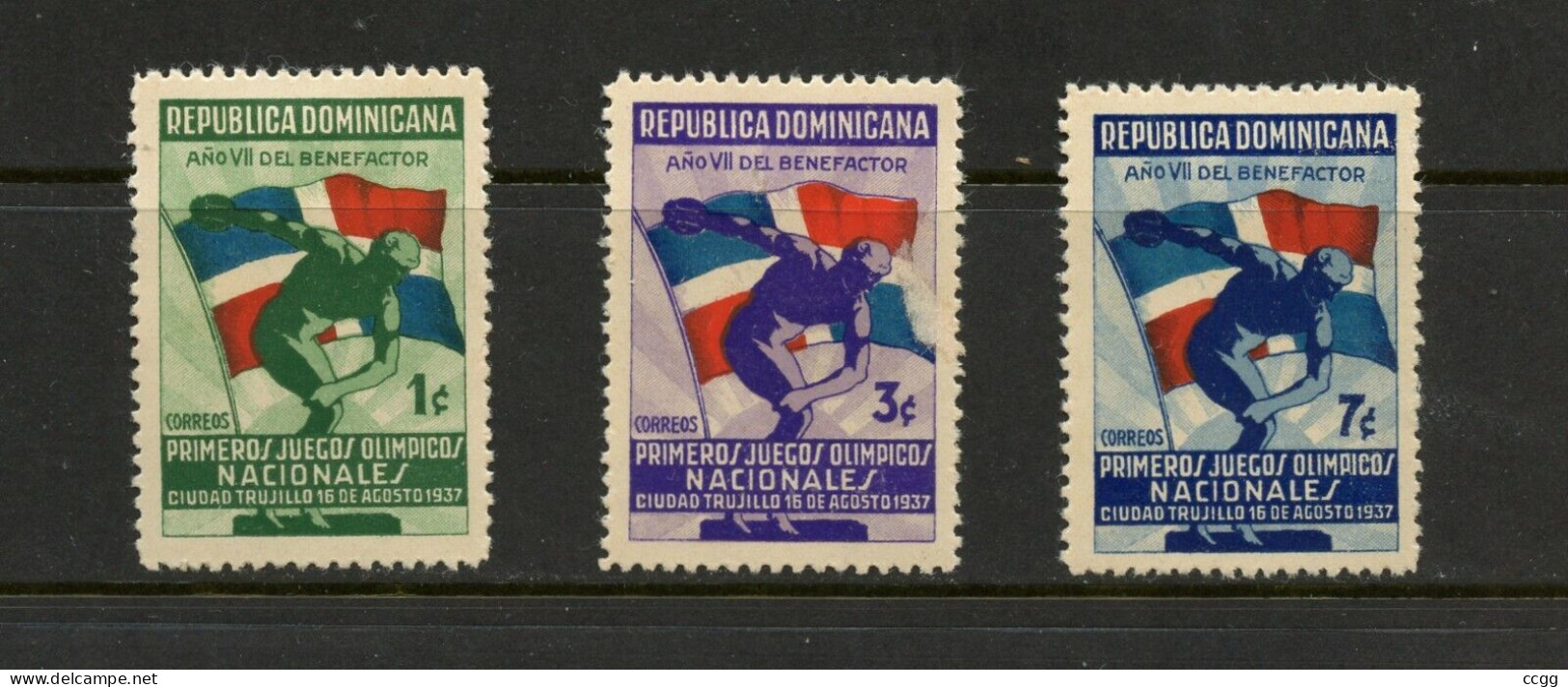 Olympische Spelen - Dominicana - Zegels Postfris - Sommer 1936: Berlin