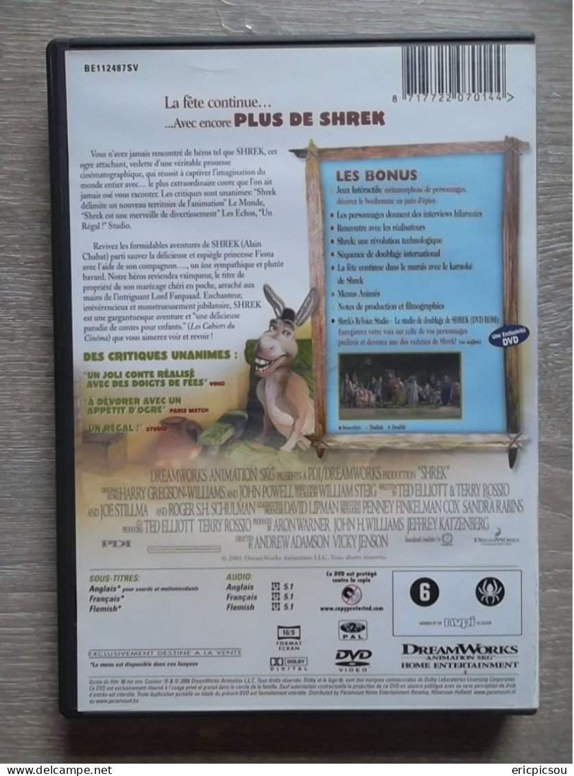 SHREK ( DVD) - Dessin Animé
