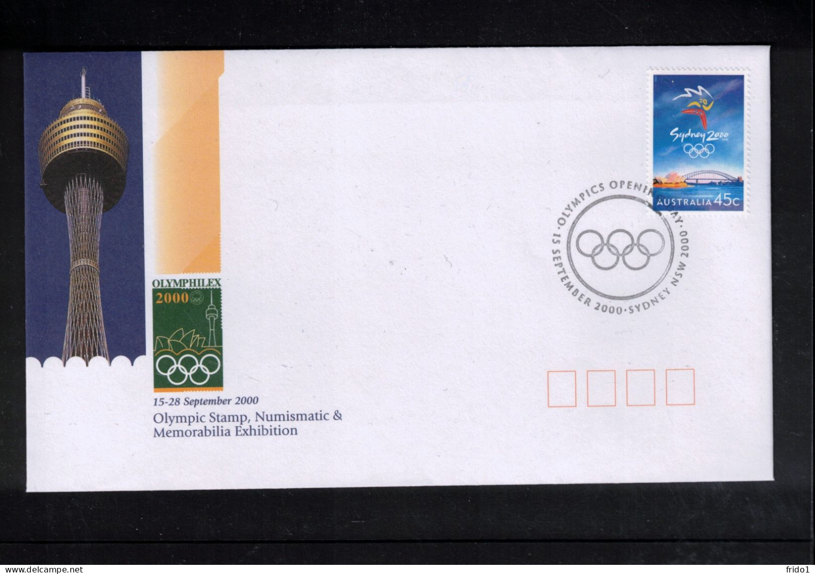 Australia 2000 Olympic Games Sydney - Olymphilex - Olympic Opening Interesting Cover - Summer 2000: Sydney