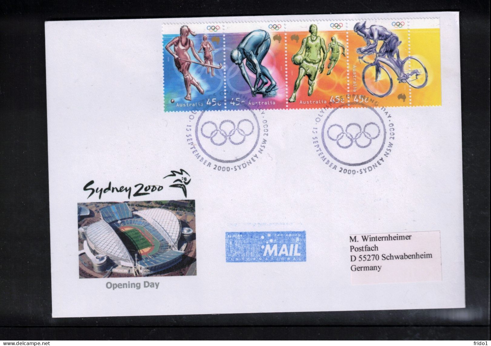 Australia 2000 Olympic Games Sydney Olympic Opening Day Interesting Cover - Zomer 2000: Sydney