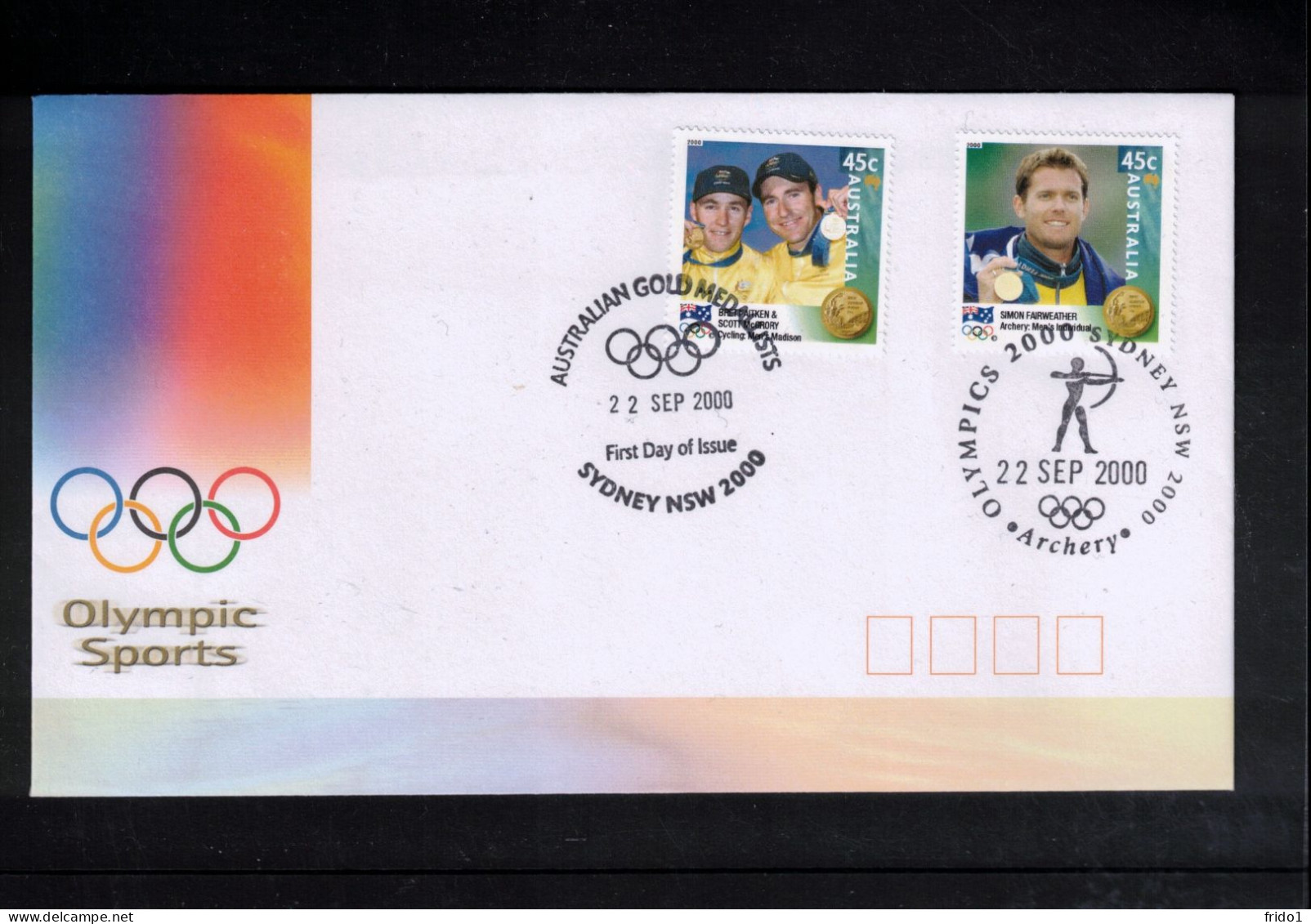 Australia 2000 Olympic Games Sydney - Australian Gold Medalists Interesting Cover - Ete 2000: Sydney