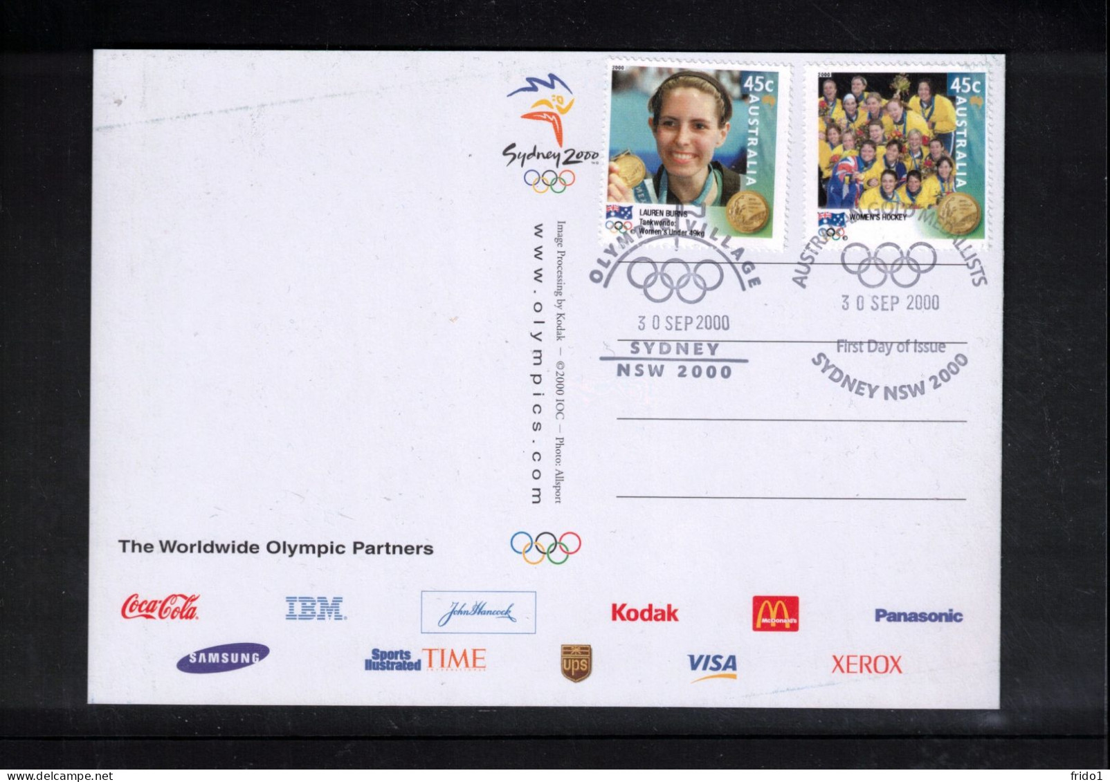 Australia 2000 Olympic Games Sydney - Australian Gold Medalists Interesting Postcard - Summer 2000: Sydney