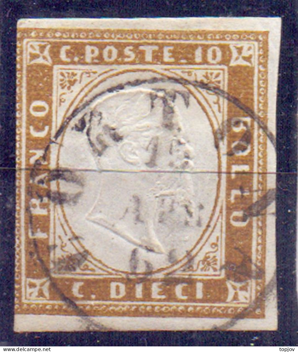 MODENA - No. 14 Bruno -  Used CORTONA - 1869 - Modène