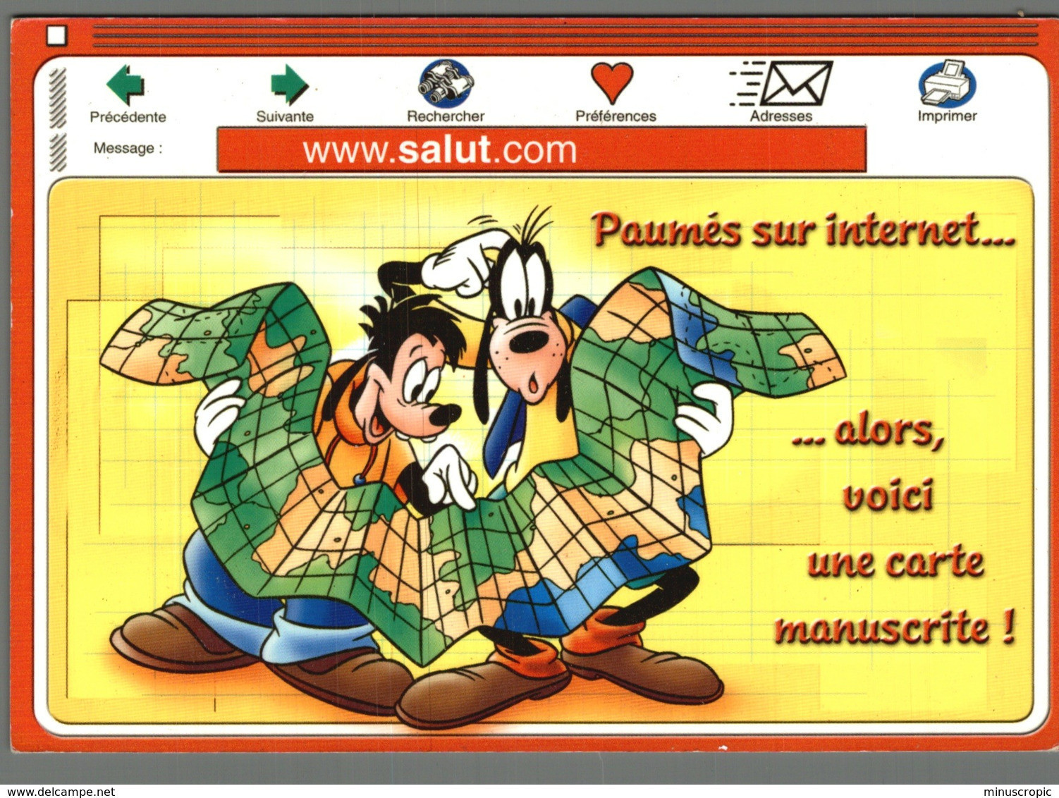 CPM Walt Disney - Dingo - Internet - Autres & Non Classés