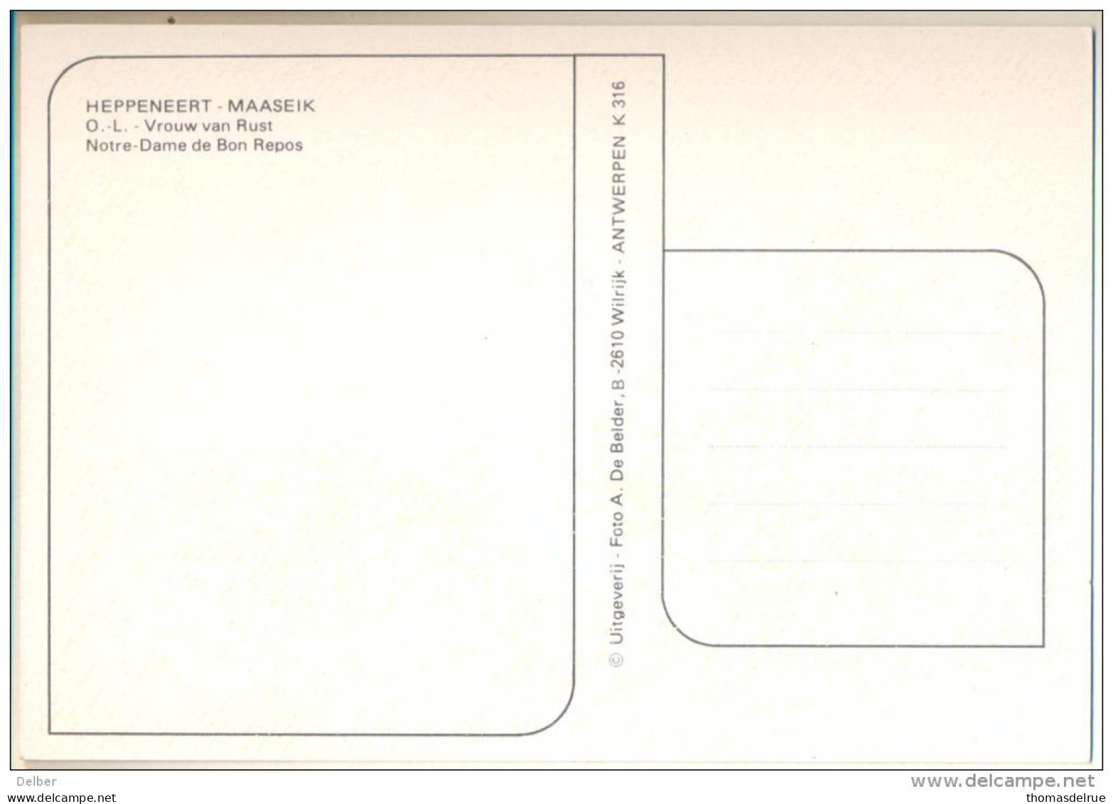 Pk182: HEPPENEERT MAASEIK O.L.Vrouw Van Rust  Notre Dame De Bon Repos - Maaseik
