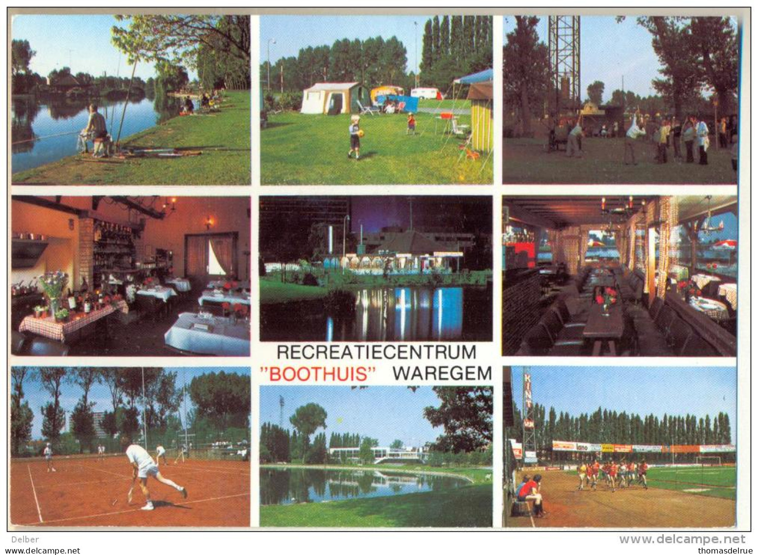 Pk203: Recreatiecentrum"BOOTHUIS"Waregem: Hengelen, Camping, Tennis, Sportstadium, Boogschieten,...atletiek... - Waregem