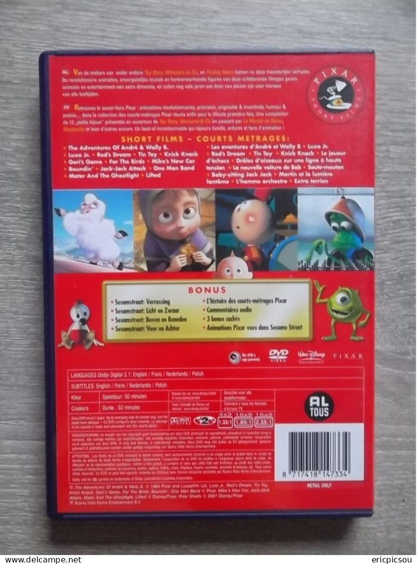 Pixar Short Film ( Disney ) DVD ( VOL.1) - Cartoni Animati