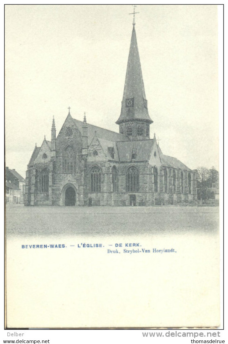 Op754: BEVEREN-WAES - L'EGLISE - De KERK Druk . Strybol-Van Hoeylandt. - Beveren-Waas