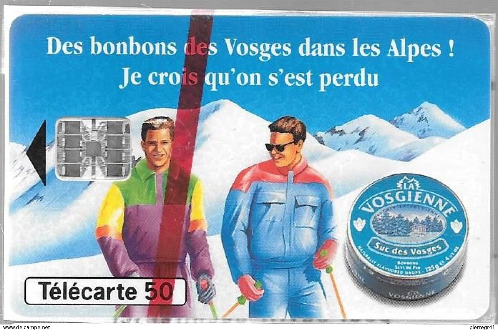 CARTE-PUBLIC-F450-50U-SC7-12/93-LA VOSGIENNE-BONBONS-V°SN° Rge-Série C41143668-NSB-TBE - 1993