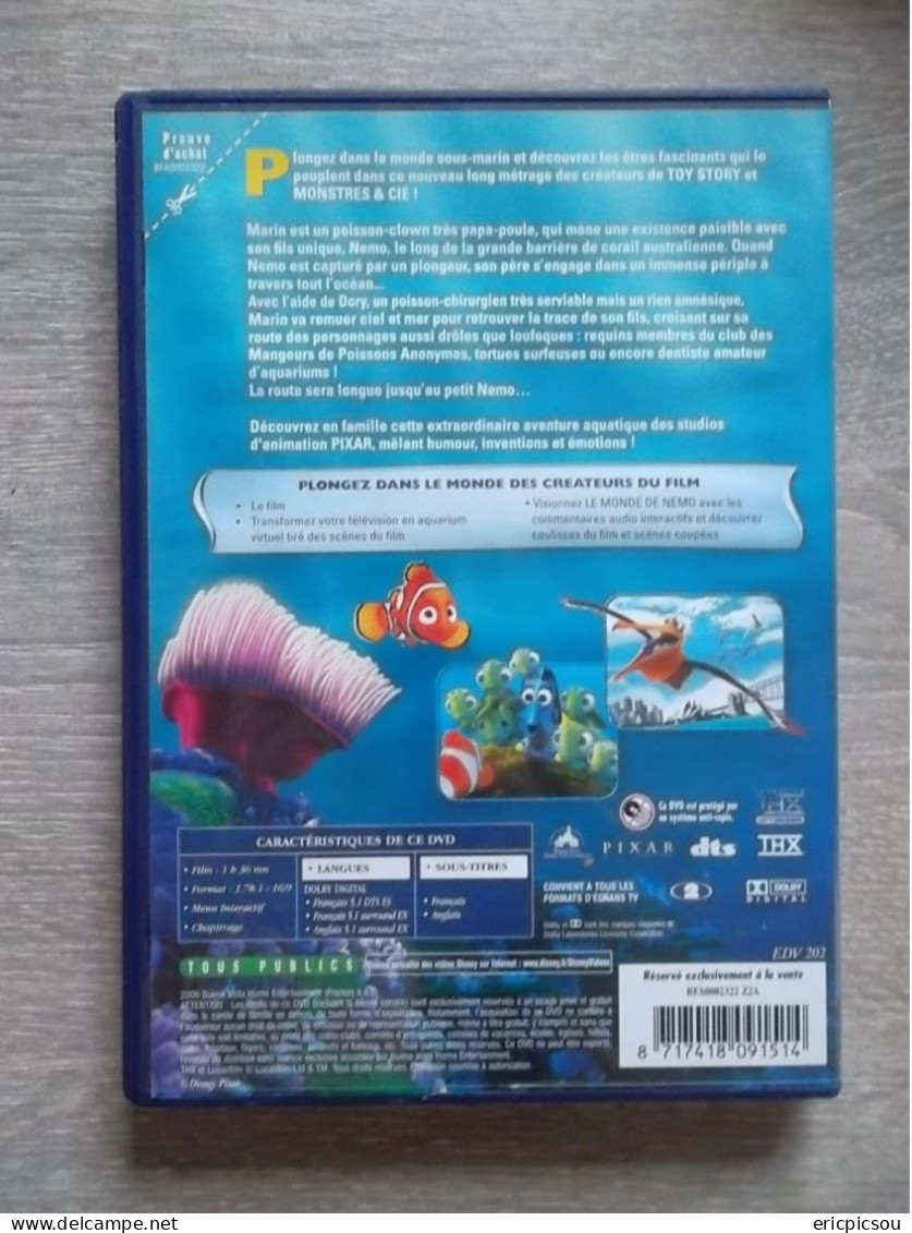 NEMO (Disney) DVD - Dessin Animé