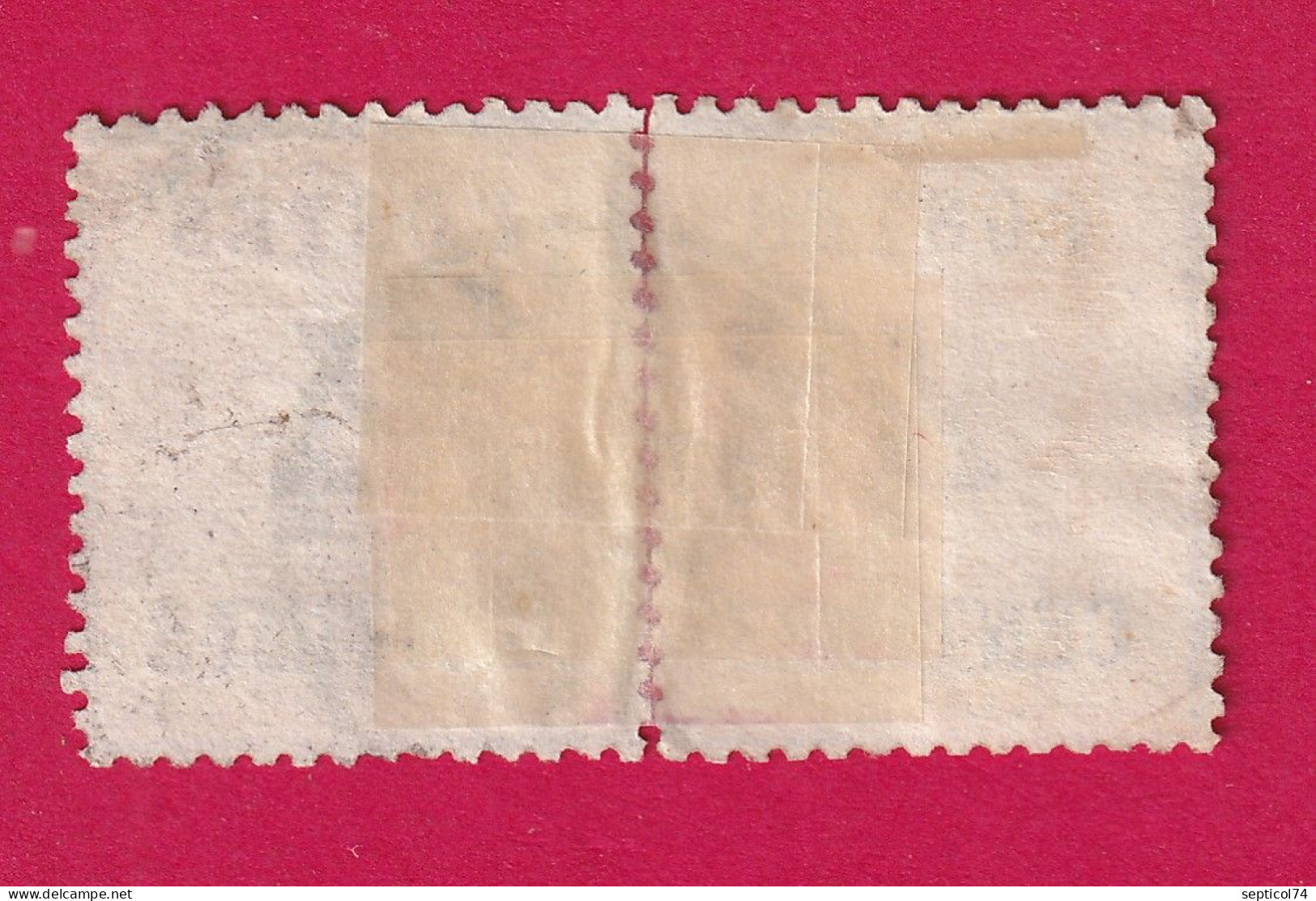 ALSACE LORRAINE N°3 PAIRE RECONSTITUE CAD FRANCAIS TYPE 17 LE MANS SARTHE 16 FEVRIER 1871 RARE TIMBRE BRIEFMARKEN FRANCE - Gebruikt