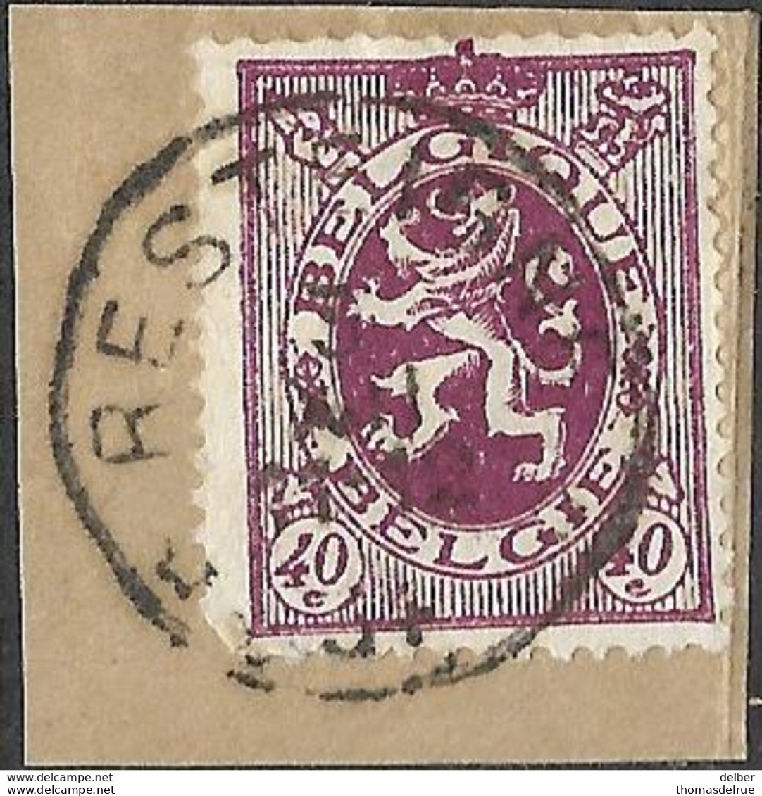 8S-111: N°284: *RESTEIGNE* : Sterstempel - 1929-1937 Heraldieke Leeuw