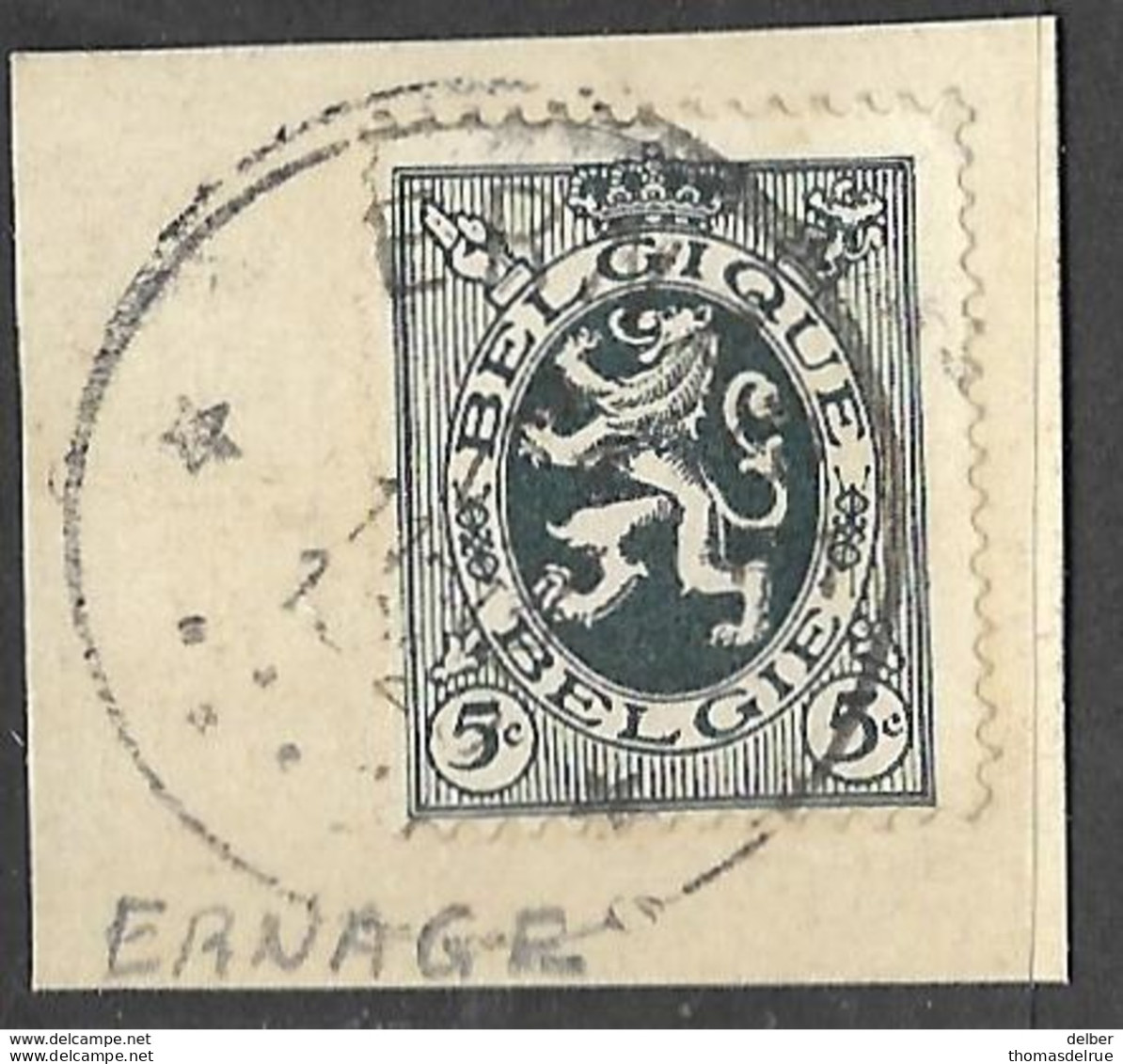 8S-120: N°279: *ERNAGE* : Sterstempel - 1929-1937 Heraldischer Löwe