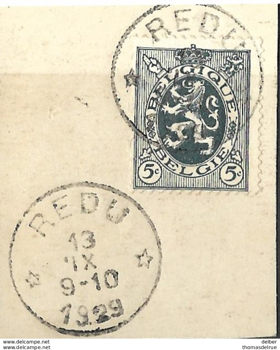 8S-127: N°279: *REDU* : Sterstempel - 1929-1937 Heraldieke Leeuw