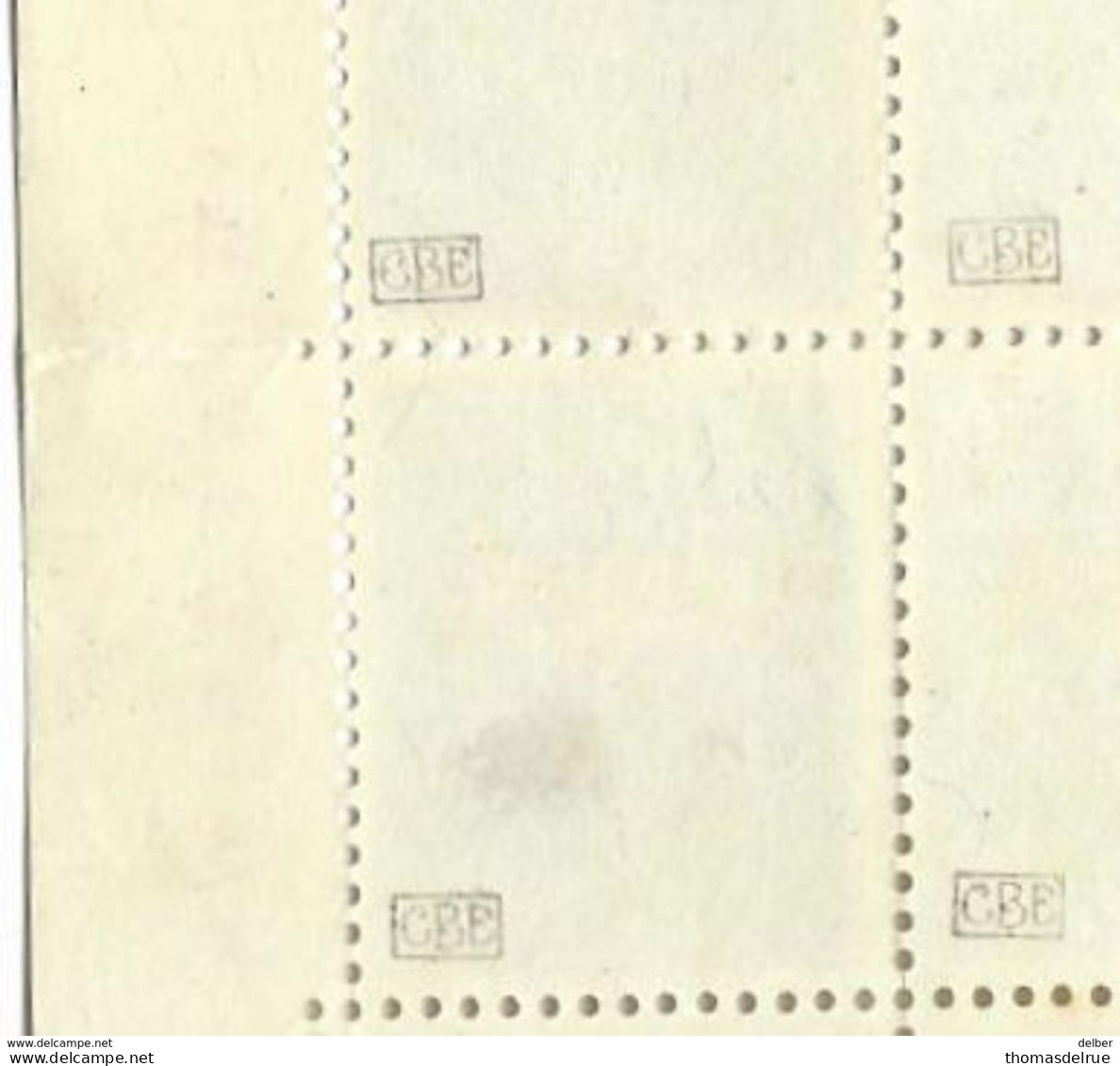 _5Rb-958: Blok V. 15 Zegels Postfris: N°383A: CONGO Opdruk Omgekeerd: - Andere & Zonder Classificatie