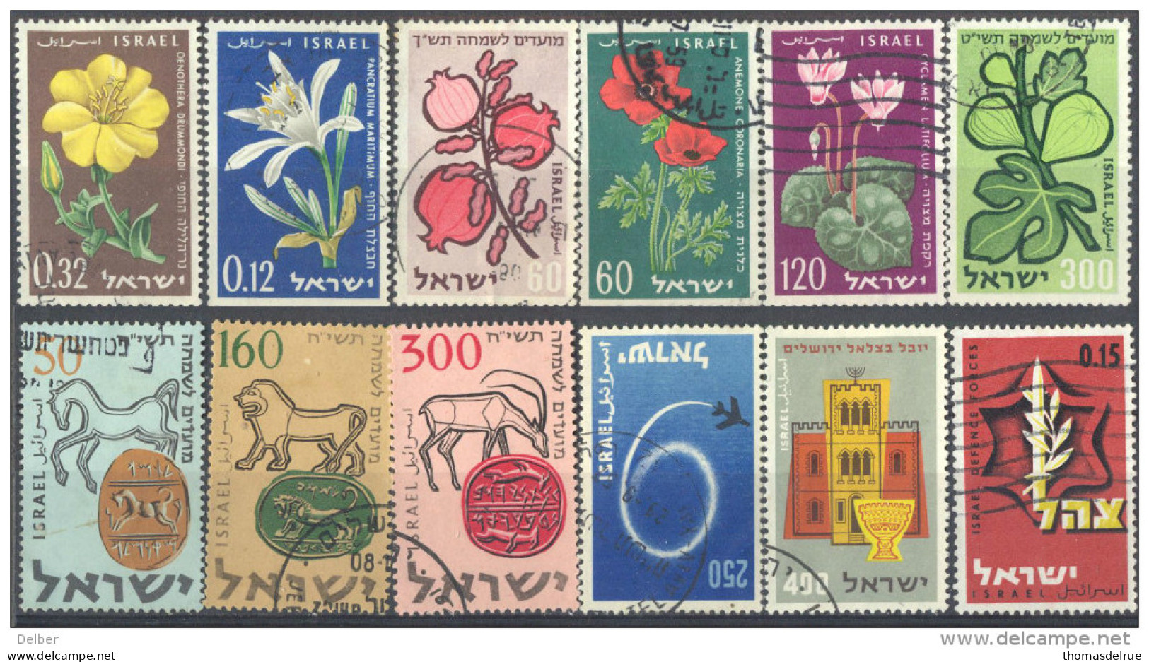 4Zw-469  Restje Van 12 Zegels.... Om Verder Uit Te Zoeken... - Used Stamps (with Tabs)