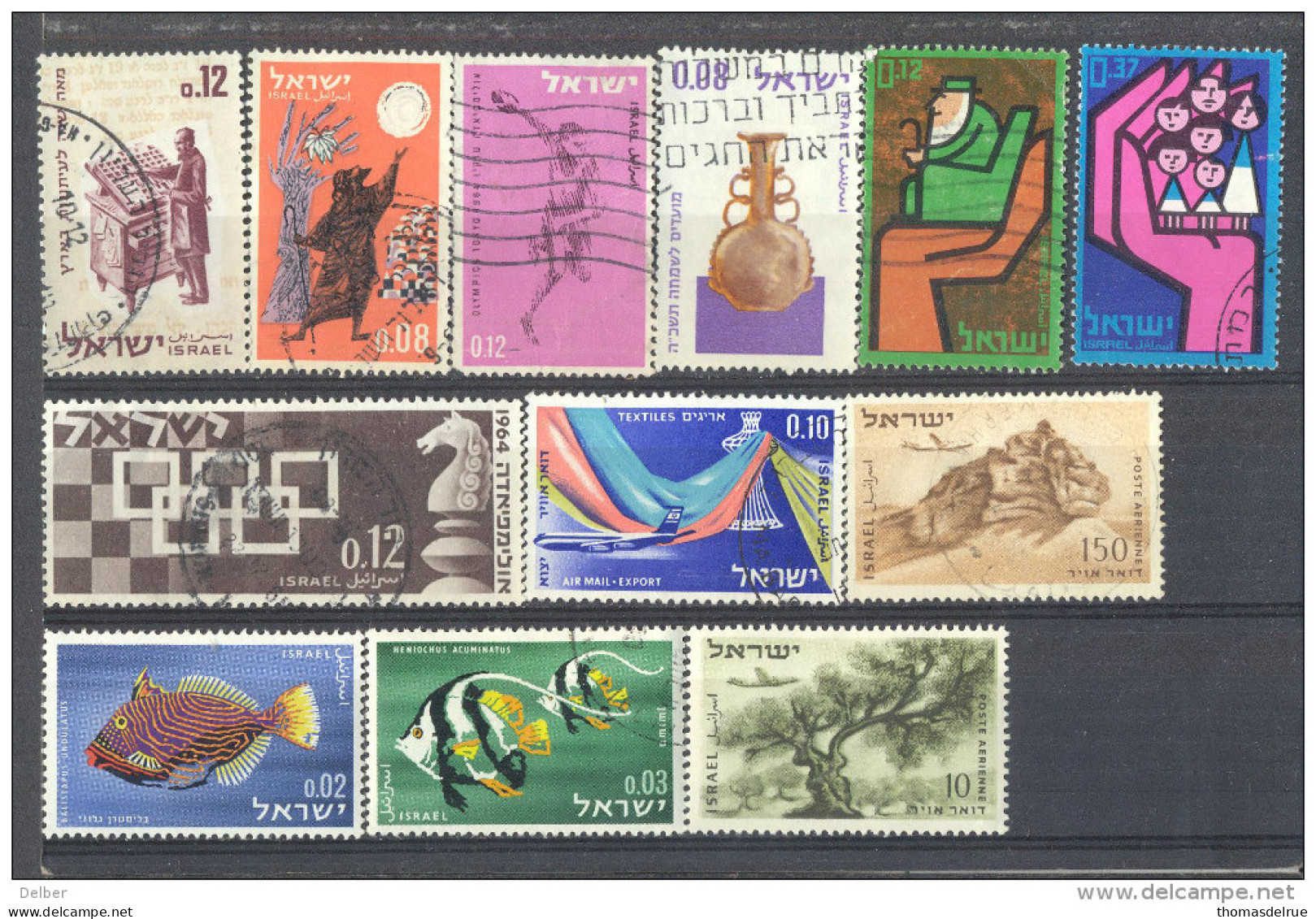 4Zw-473  Restje Van 12 Zegels.... Om Verder Uit Te Zoeken... - Used Stamps (with Tabs)