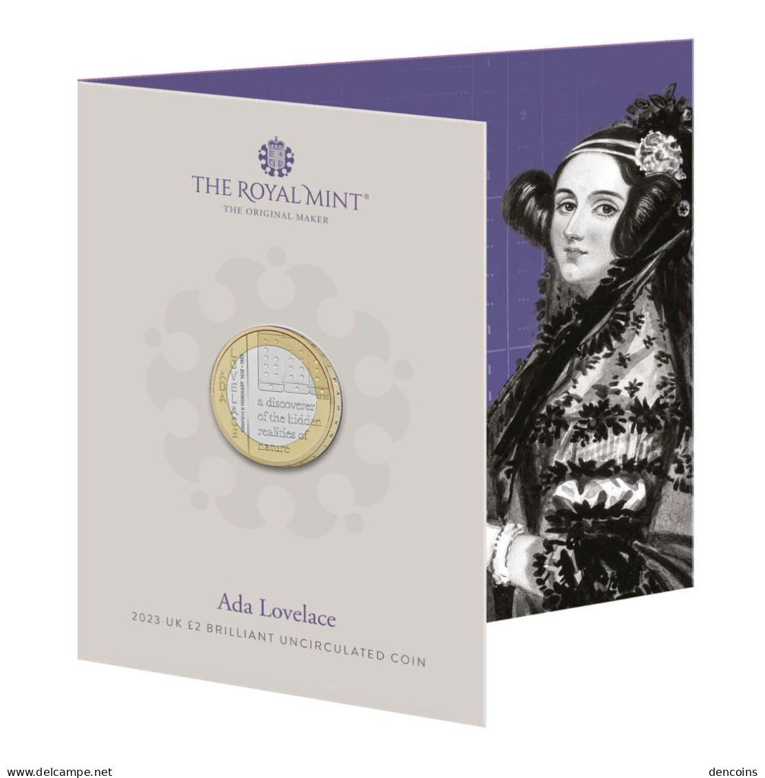 2 POUNDS GREAT BRITAIN 2023 ADA LOVELACE - 2 LIBRAS GRAN BRETAÑA GB - BU - NEUF - NEW - 2 Pounds