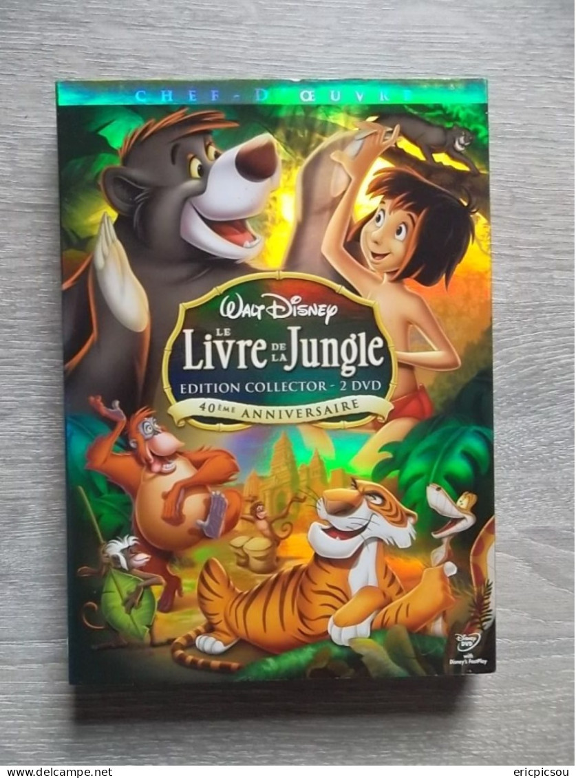 LE LIVRE DE LA JUNGLE ( Disney ) 2 DVD Edition Collector 40° ANNIVERSAIRE - Cartoons
