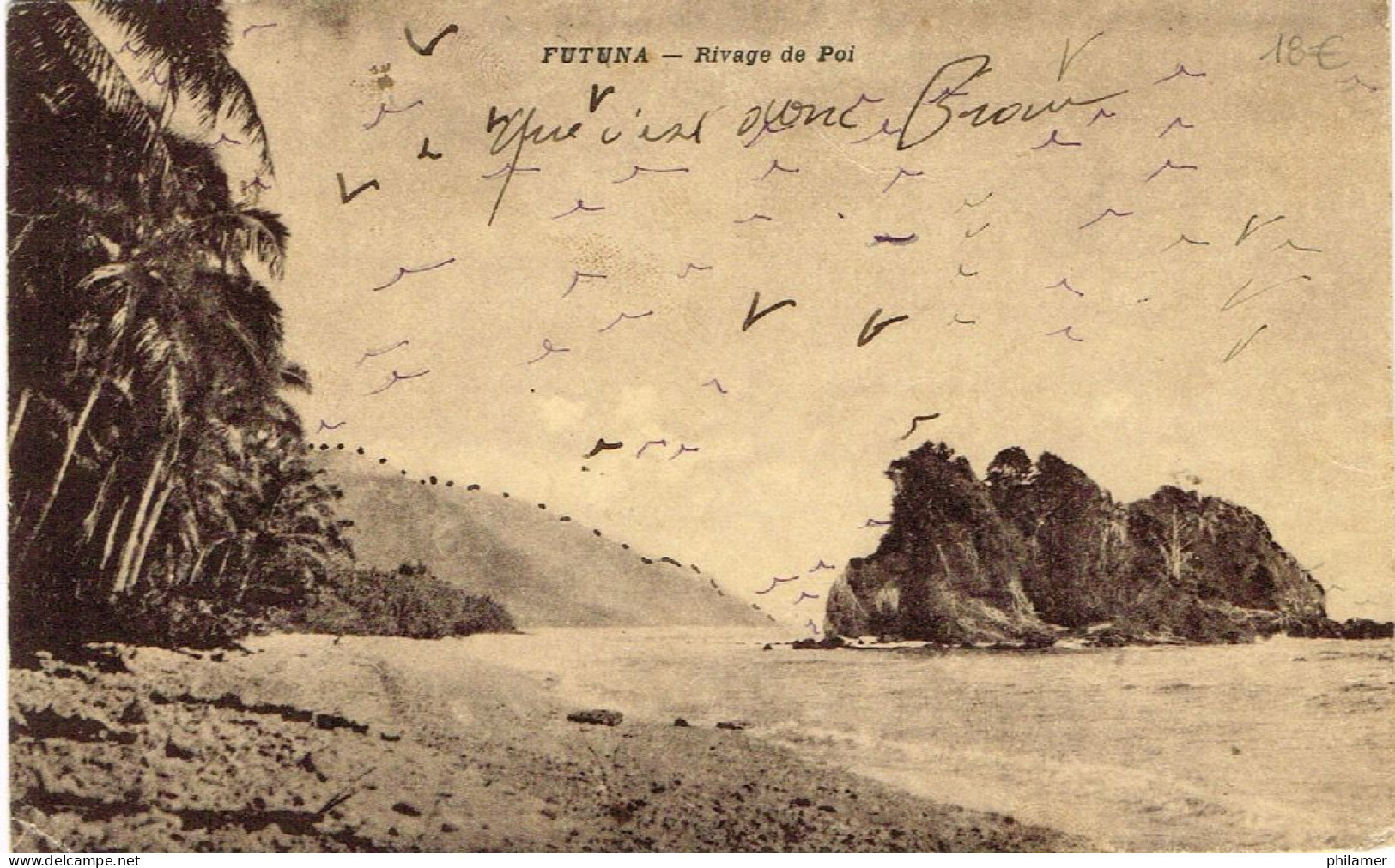 Wallis Et Futuna Uvea Carte Postale Postcard Ed Soeurs Marie Oceanie Rivages Poi Saint Pierre Chanel Ut écrite - Wallis-Et-Futuna