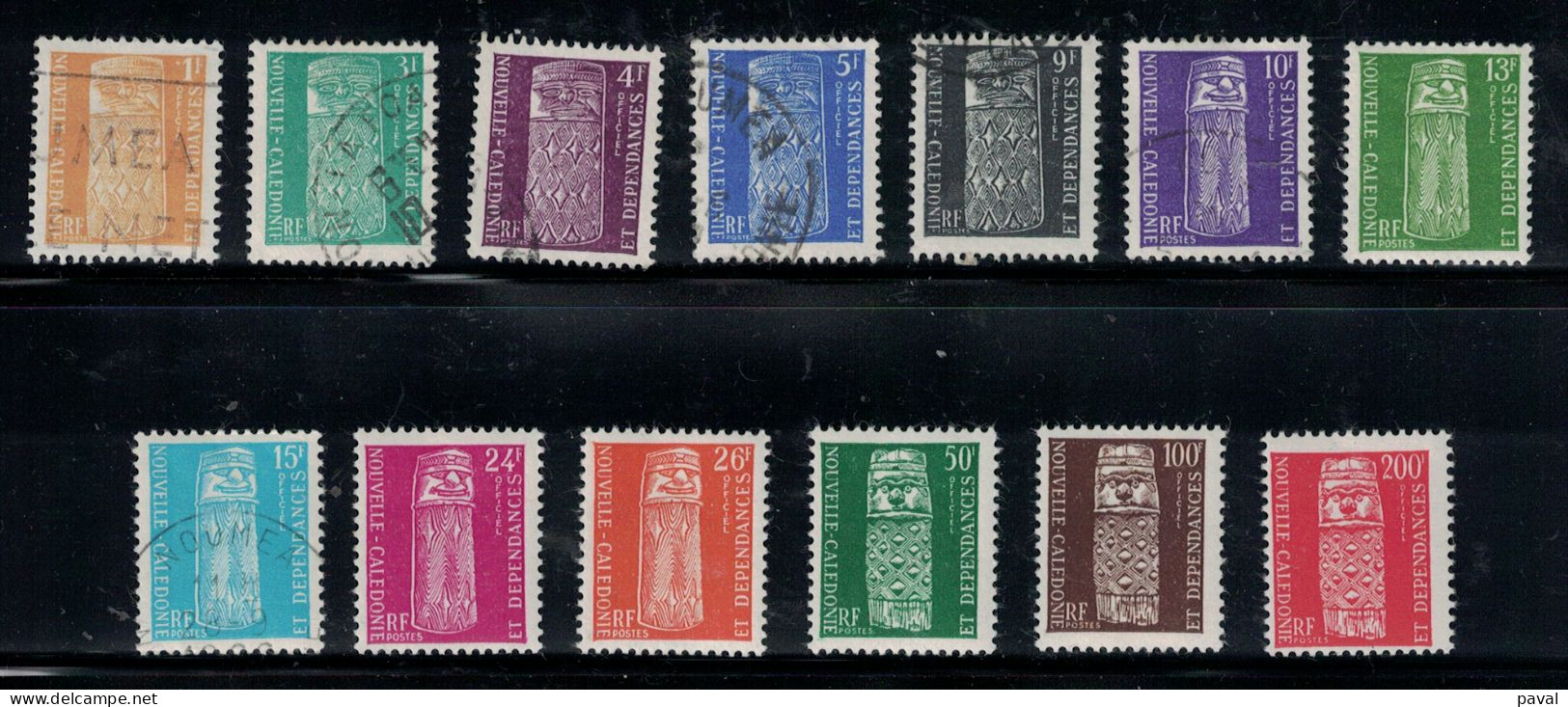 SERVICES SERIE COMPLETE N°1 à 13, NOUVELLE CALEDONIE, COTE 55,00€, 1959 - Dienstmarken