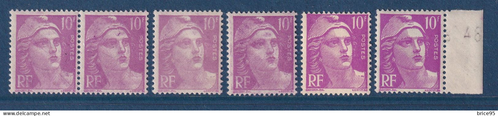 France - Variété - YT N° 811 ** - Neuf Sans Charnière - Pétouille - Couleur - 1948 - Nuevos