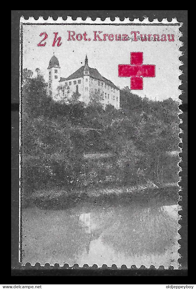 KuK K.u.K AUSTRIA Czechia Bohemia WWI 1916 Red Cross Rotes Kreuz Croix Rouge Charity Turnau Turnov Castle Palace - Rotes Kreuz